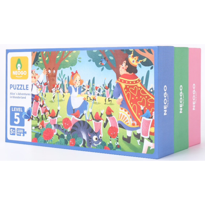 Neogo Alice's Adventures in Wonderland 100-Piece Jigsaw Puzzle