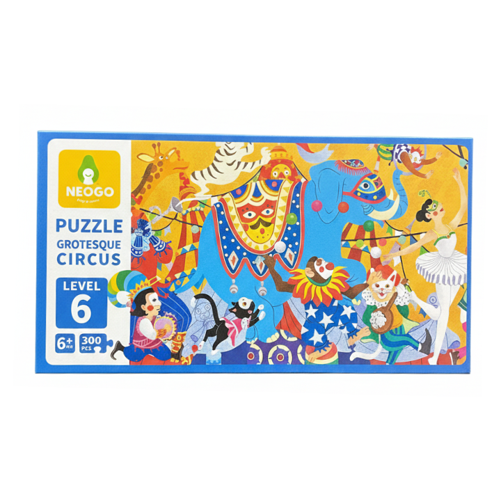 Neogo Grotesque Circus 300 Piece Puzzle - Fun & Colourful Kids Puzzle 6+