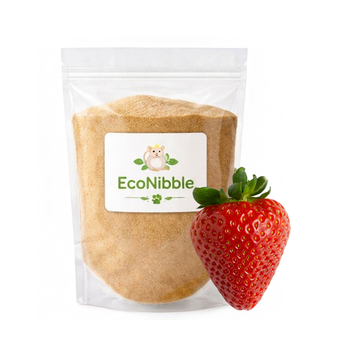 EcoNibble Hamster Bathing Sand 500g – Natural Dust Bath for Clean, Healthy Fur (Lemon, Rose, Apple, Mint, Strawberry, Lavender)