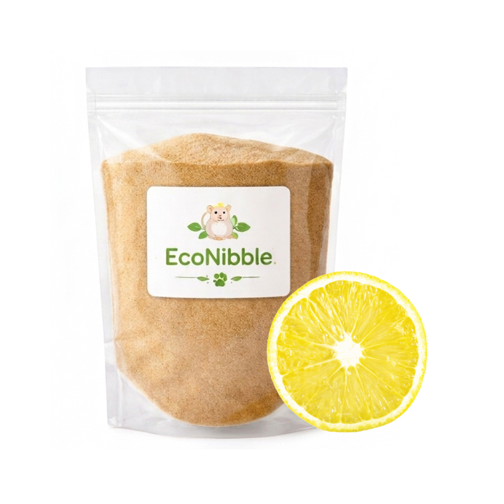 EcoNibble Hamster Bathing Sand 500g – Natural Dust Bath for Clean, Healthy Fur (Lemon, Rose, Apple, Mint, Strawberry, Lavender)
