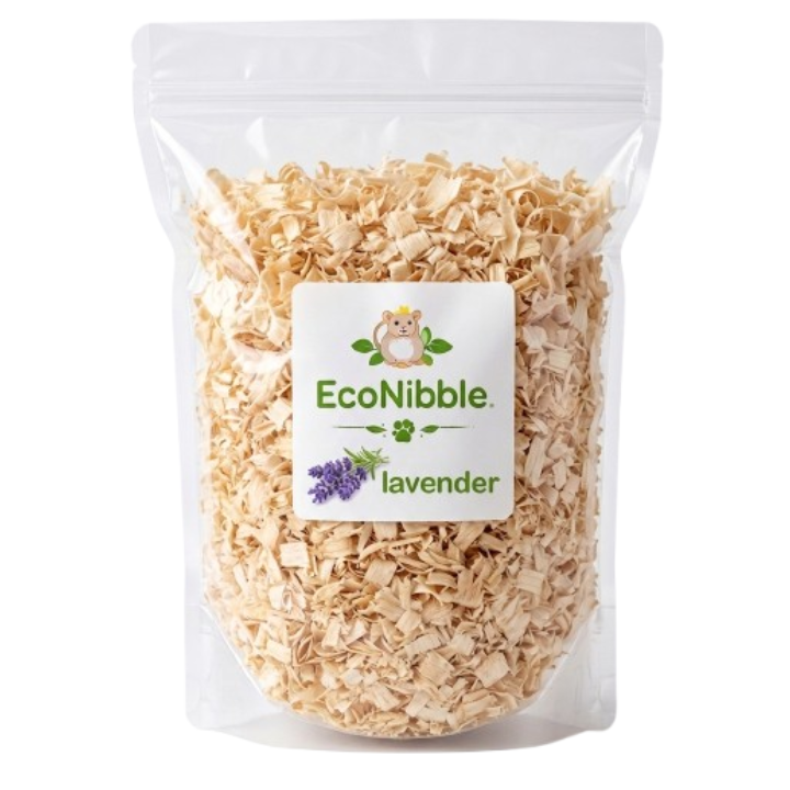 EcoNibble Wood Shavings 1kg – Natural Bedding for Hamsters & Small Pets (Original, Lemon, Rose, Apple, Lavender)