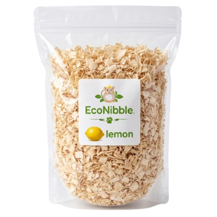EcoNibble Wood Shavings 1kg – Natural Bedding for Hamsters & Small Pets (Original, Lemon, Rose, Apple, Lavender)