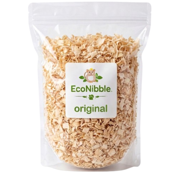 EcoNibble Wood Shavings 1kg – Natural Bedding for Hamsters & Small Pets (Original, Lemon, Rose, Apple, Lavender)