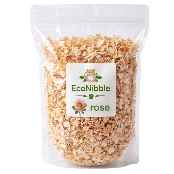 EcoNibble Wood Shavings 1kg – Natural Bedding for Hamsters & Small Pets (Original, Lemon, Rose, Apple, Lavender)